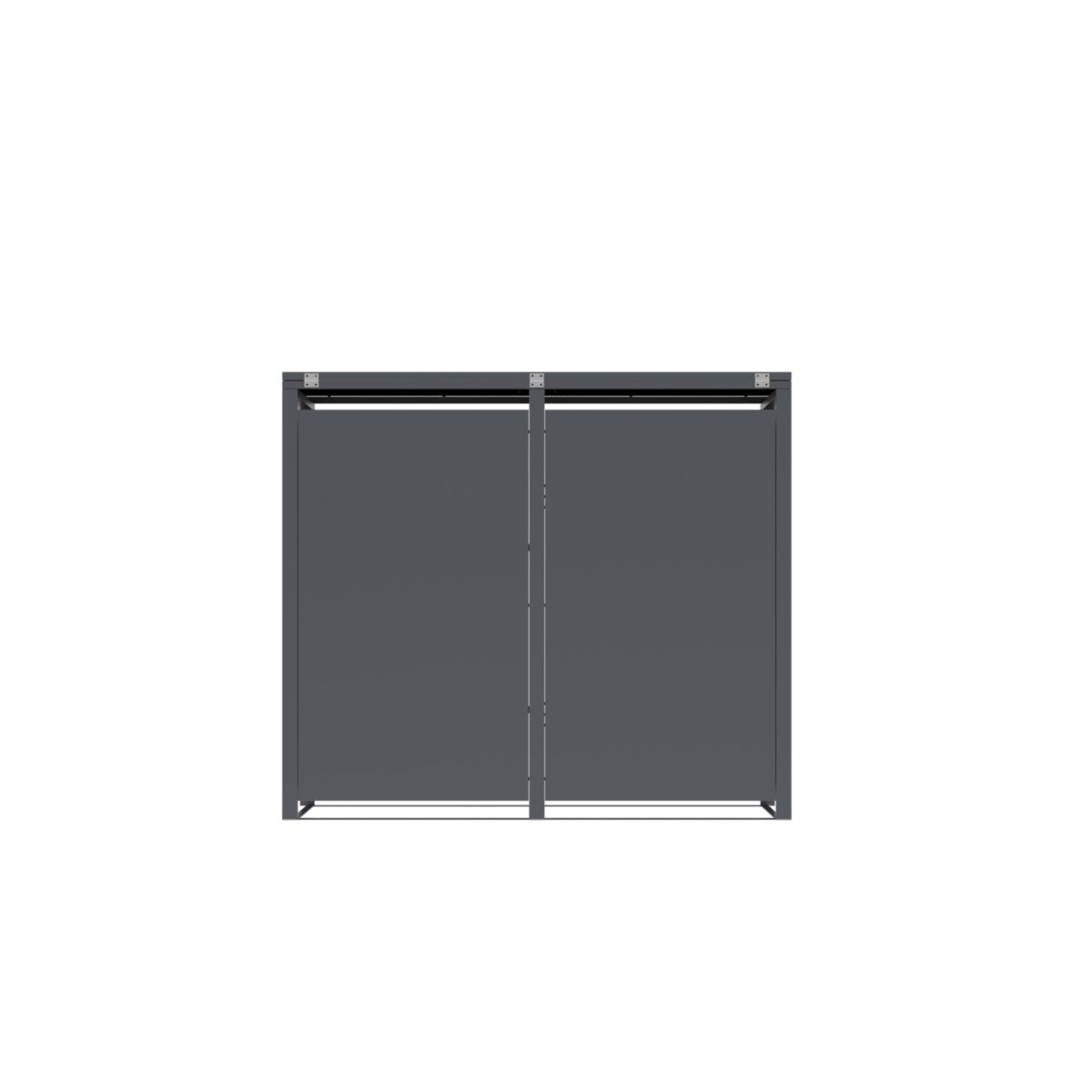 Westmann Mülltonnenbox Tonus 2 2 x 240L Anthrazit|80x132x116 cm Bild 3