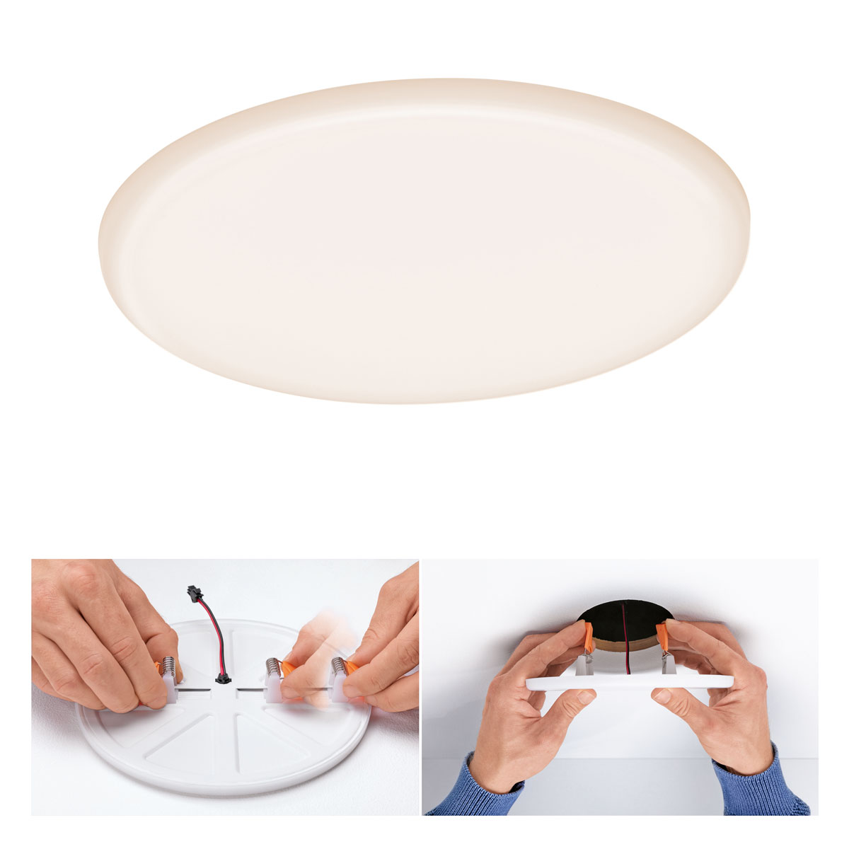 Paulmann LED-Deckenleuchte Veluna VariFit Durchmesser 18,5 cm 3000K weiß Bild 4