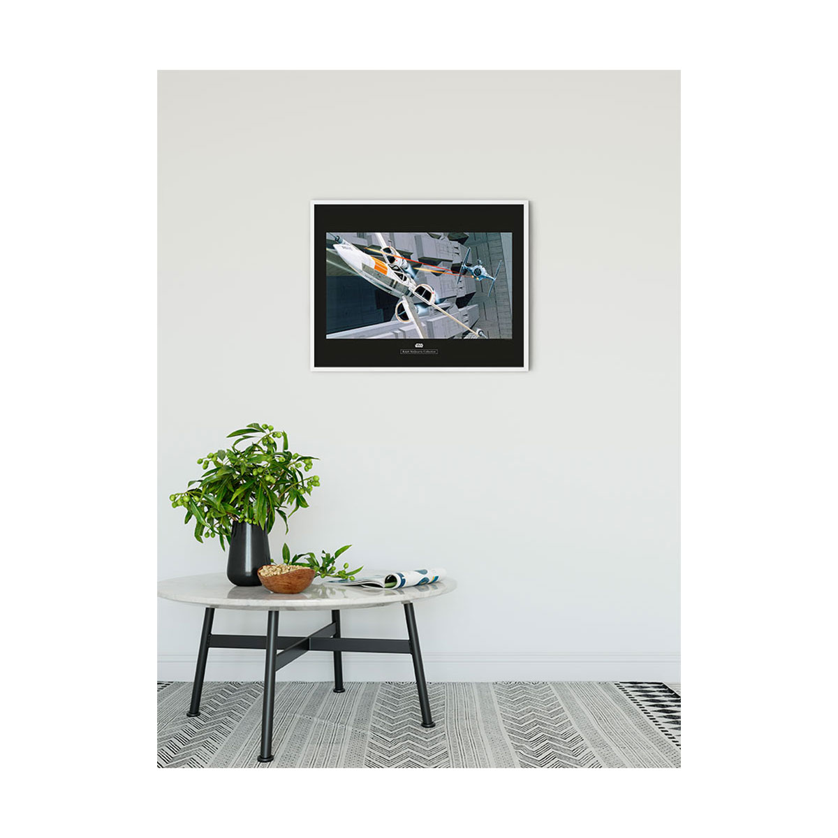 Komar  Wandbild Star Wars Classic X-Wing vs TIE-Fighter 50x40 cm