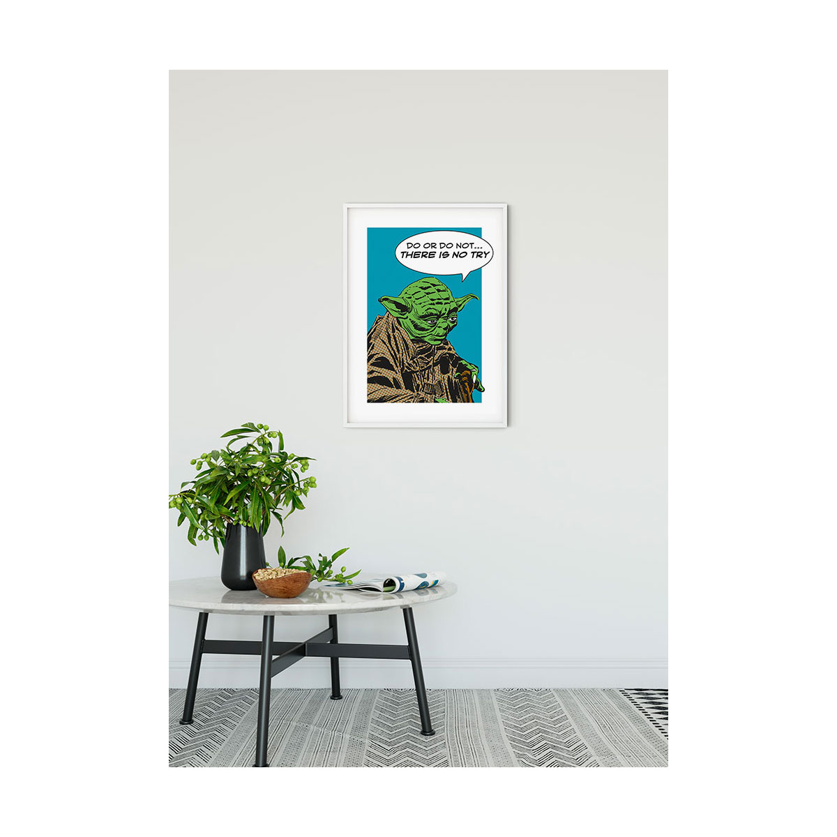 Komar  Wandbild Star Wars Classic Comic Quote Yoda 30x40 cm