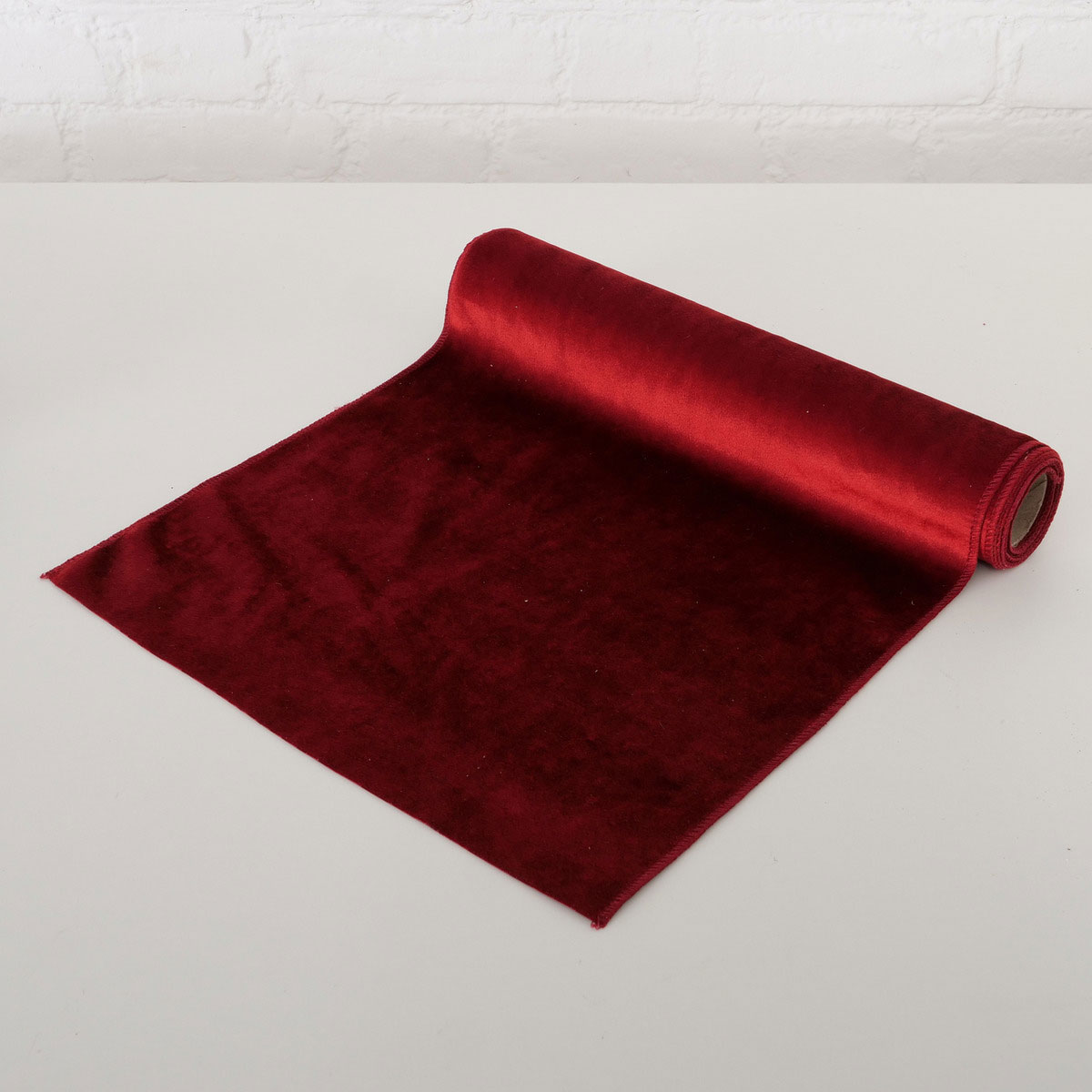 Dekostoff Velvet Rechteck 200 x 35 x 200 cm grün rot Textil Bild 4