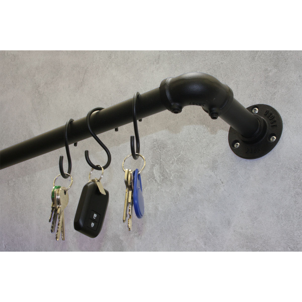 Gardinia Gardinenstange Industrial Home schwarz 1,6 m Bild 5