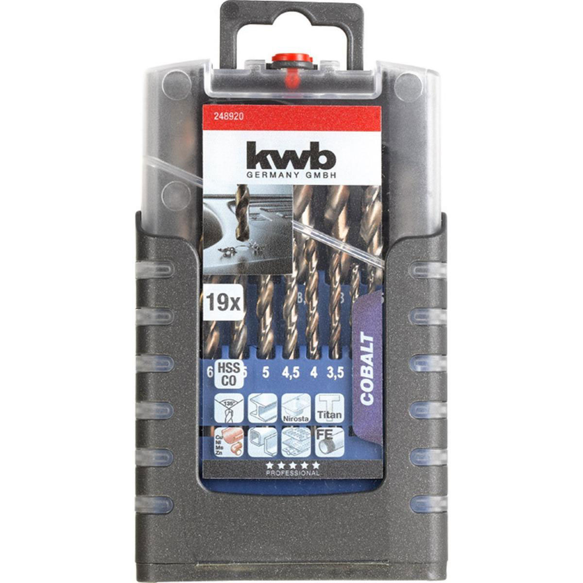kwb  Spiralbohrersatz 19 teilig Bild 2