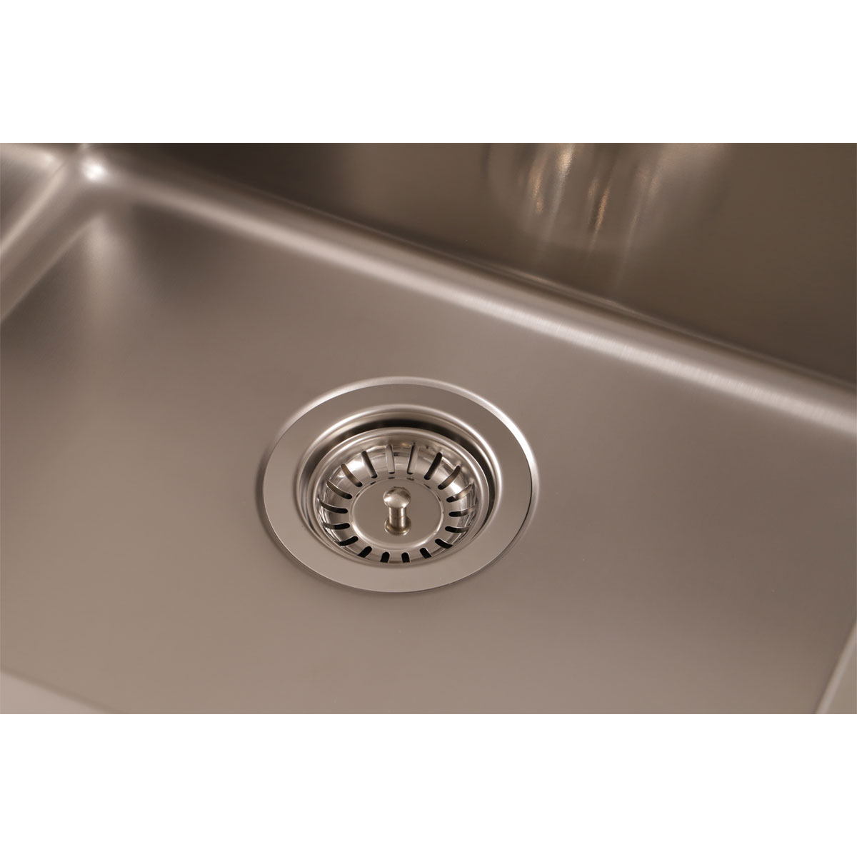 Respekta Spuele Edelstahl 49 cm inkl. Ab- und Ueberlaufgarnitur          Bild 7