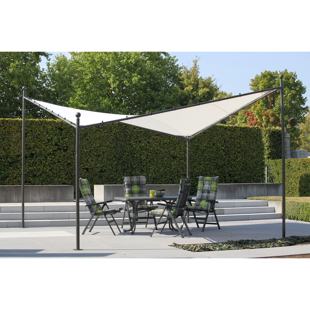 Siena Garden Pavillon „Berlino“, 400x400 cm, weiß Bild 3