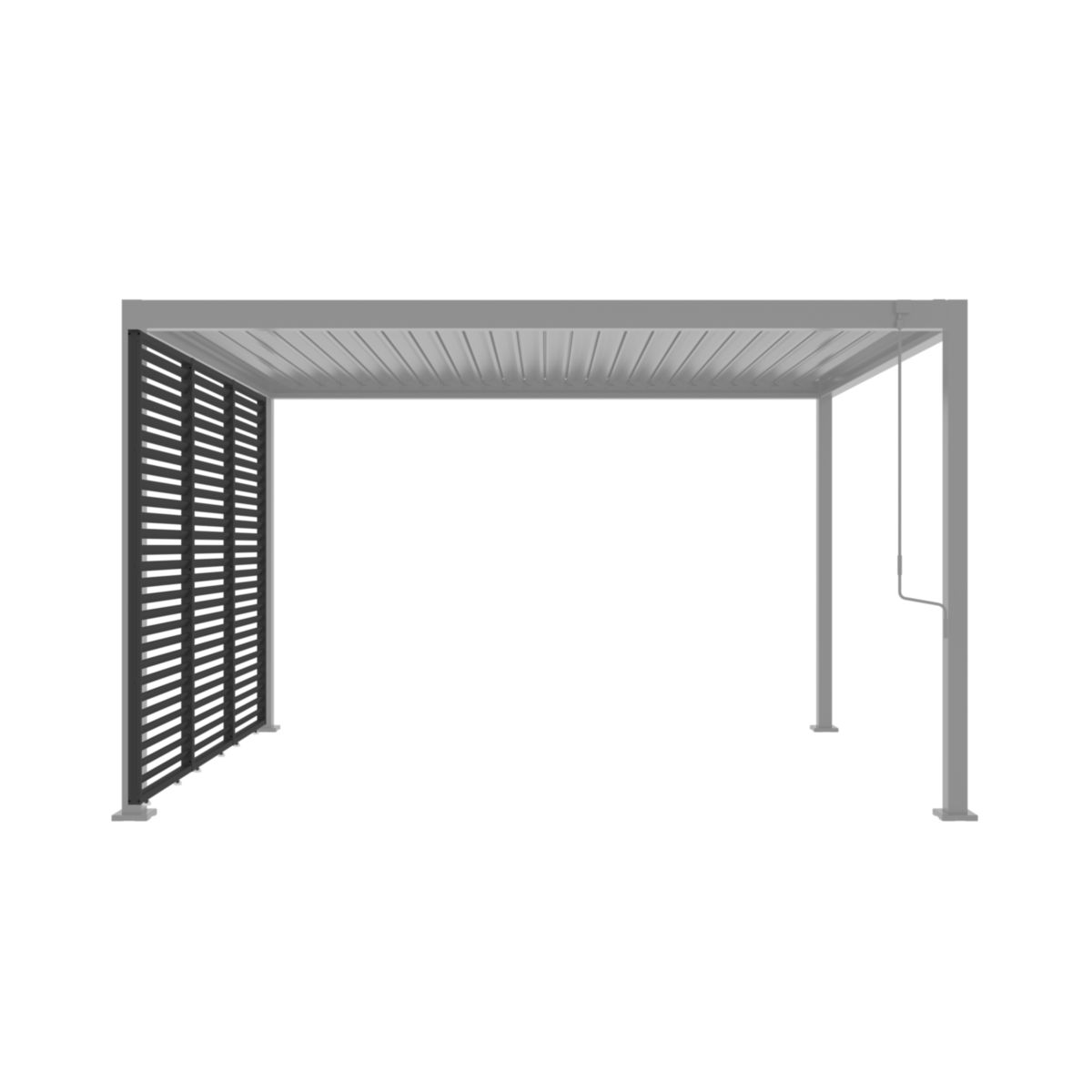 Lamellenwand für Pergola Sky Origin 3er Set für 3m Seite
