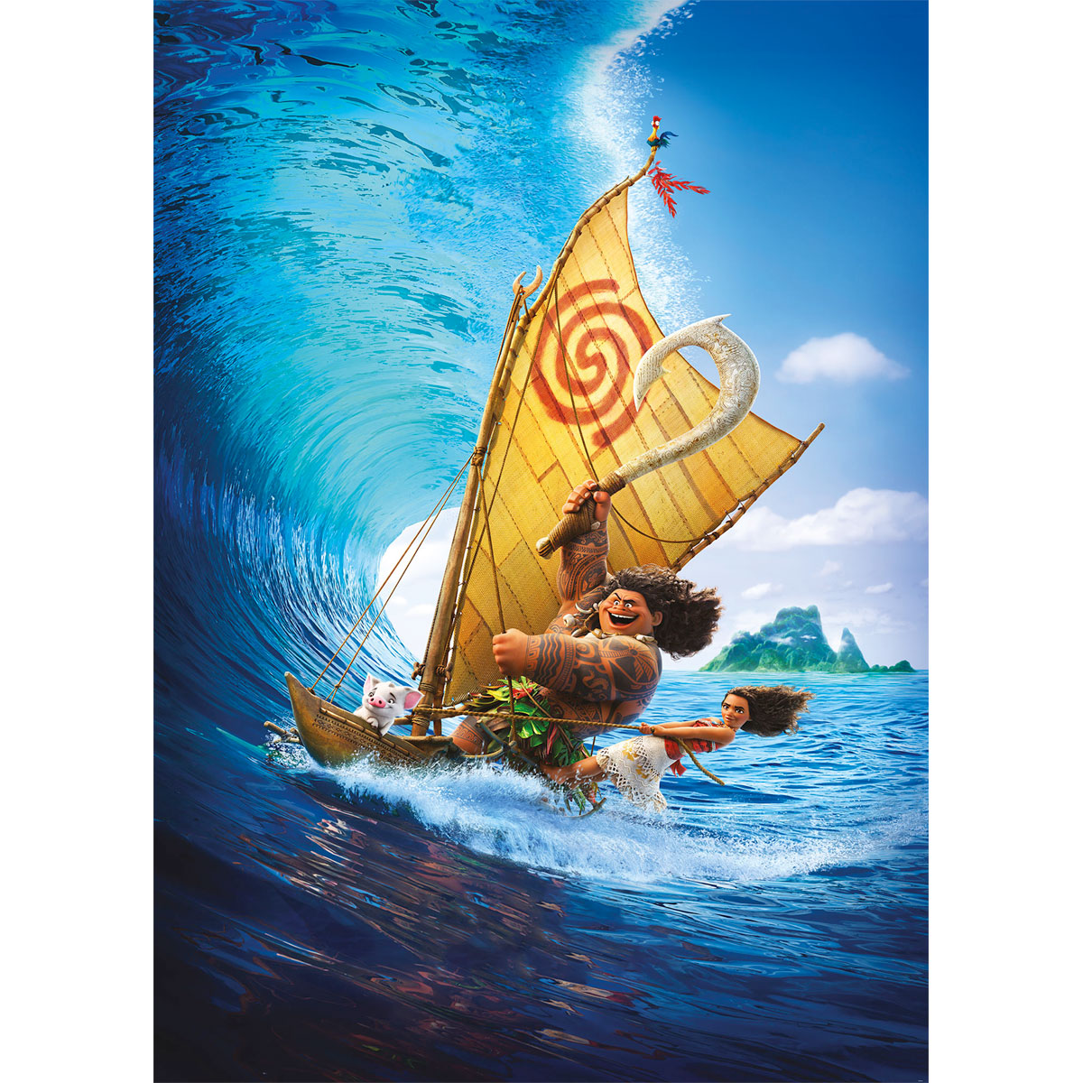 Komar  Vlies Fototapete Moana Ride the Wave 200x280 cm Bild 2