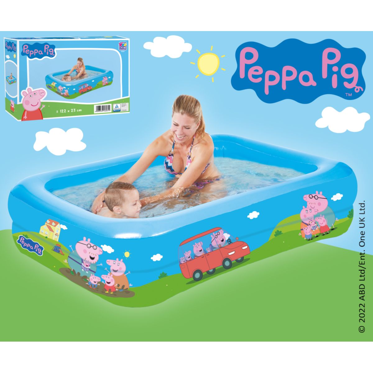 Family Pool Peppa Pig ca. 200x150x50 cm