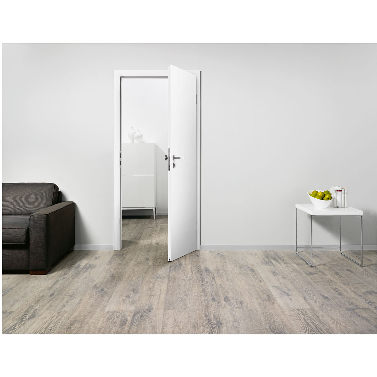 CPL-Wohnungseingangstür links weiß 86 x 198,5 cm Bild 2