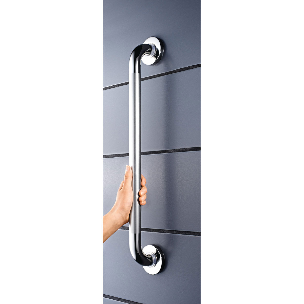 Ridder  Haltegriff mit rutschhemmender Grifffläche 60 cm poliert Edelstahl Bild 2