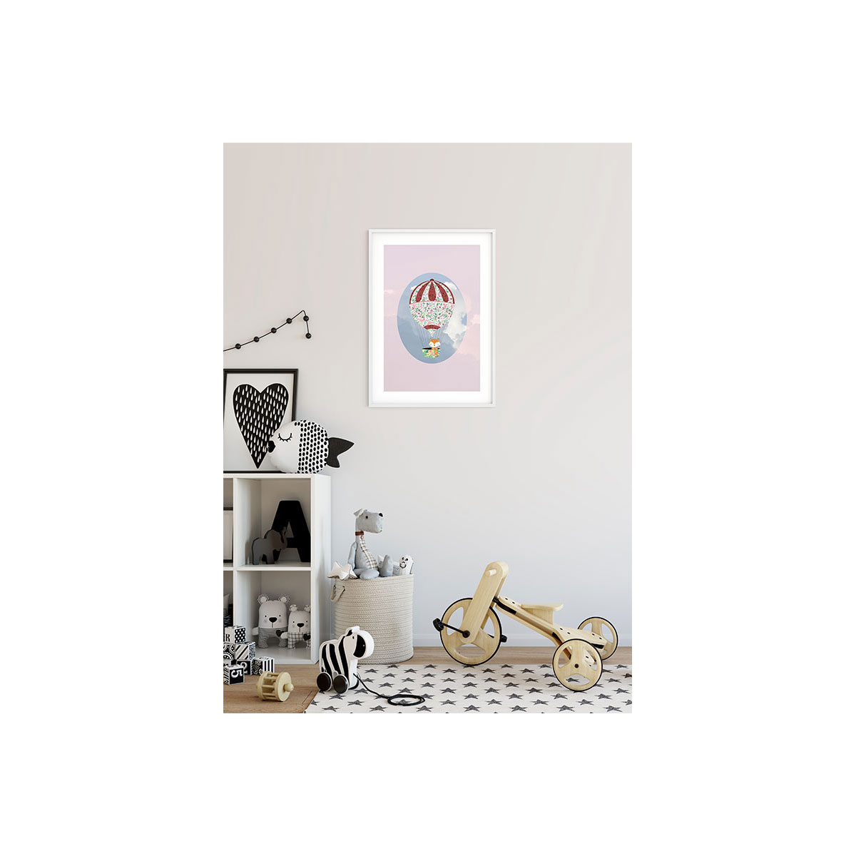 Komar  Wandbild Happy Balloon Rose 40x50 cm Bild 4