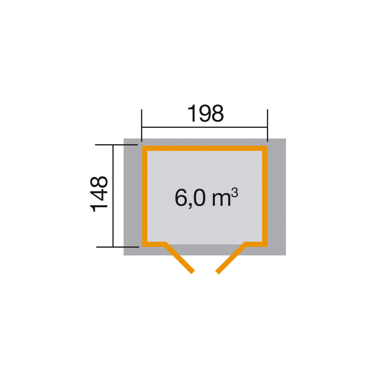 Weka Gartenhaus 316 Größe 1 19 mm natur Bild 3