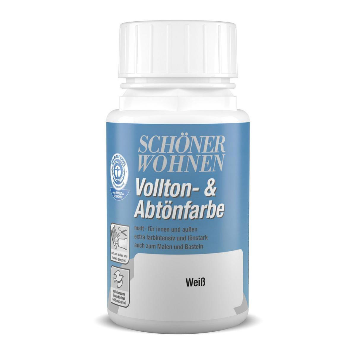 Schöner Wohnen Farbe Voll-und Abtönfarbe Weiß 0,125 L