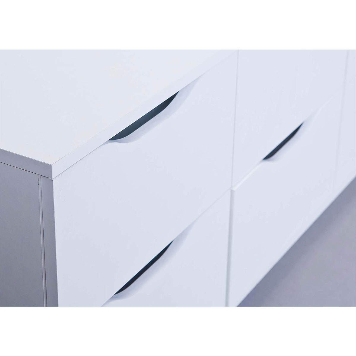 Inter Link Kommode „Westphalen 6-B“, weiß, 6 Schubladen, 122x50x40 cm Bild 5