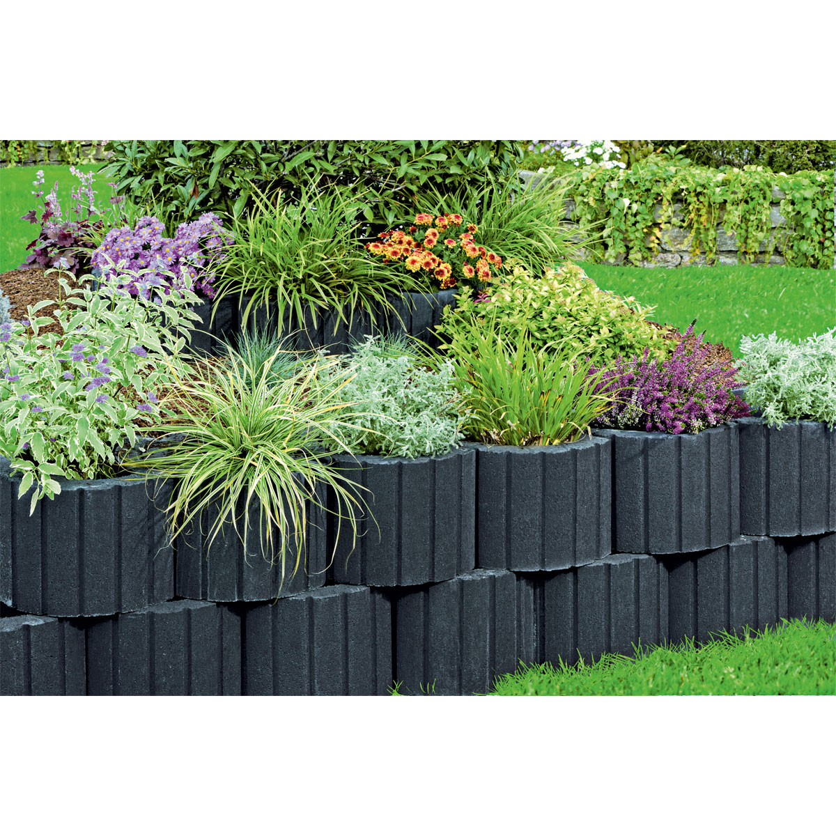 Lusit  Pflanzring groß anthrazit 48 x 30 cm Bild 4