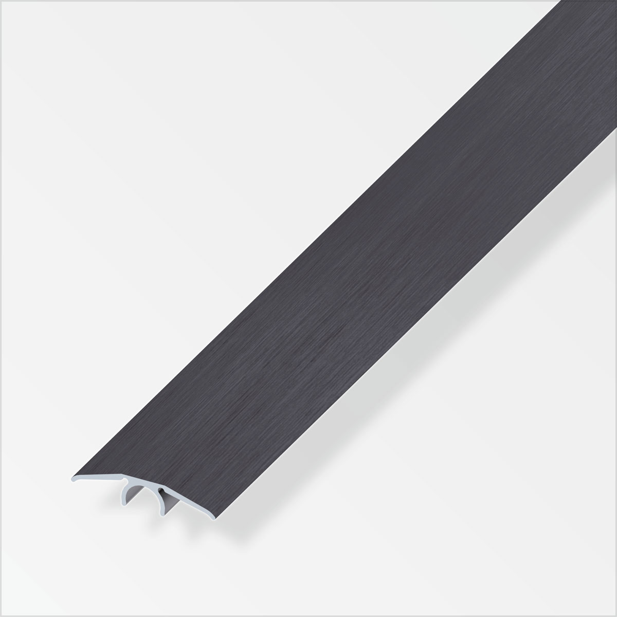 Alfer Übergangsprofil Clipstech 33 mm 2m dunkelgrau