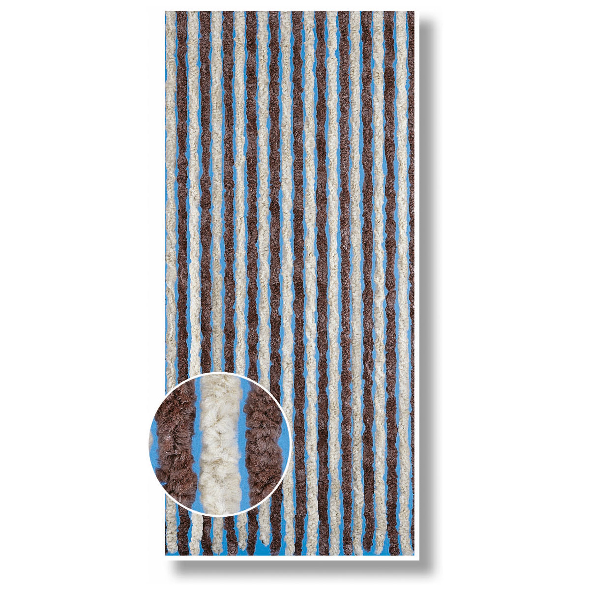 Deko-Vorhang Flauschi braun-beige Bild 2