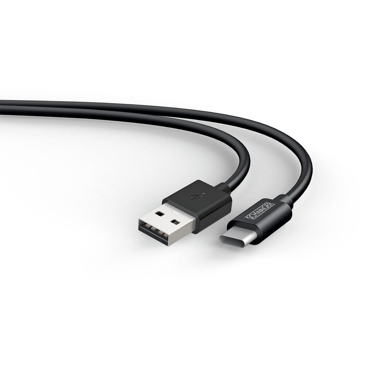 Schwaiger  Sync und Ladekabel Typ C auf A 2 m Bild 4