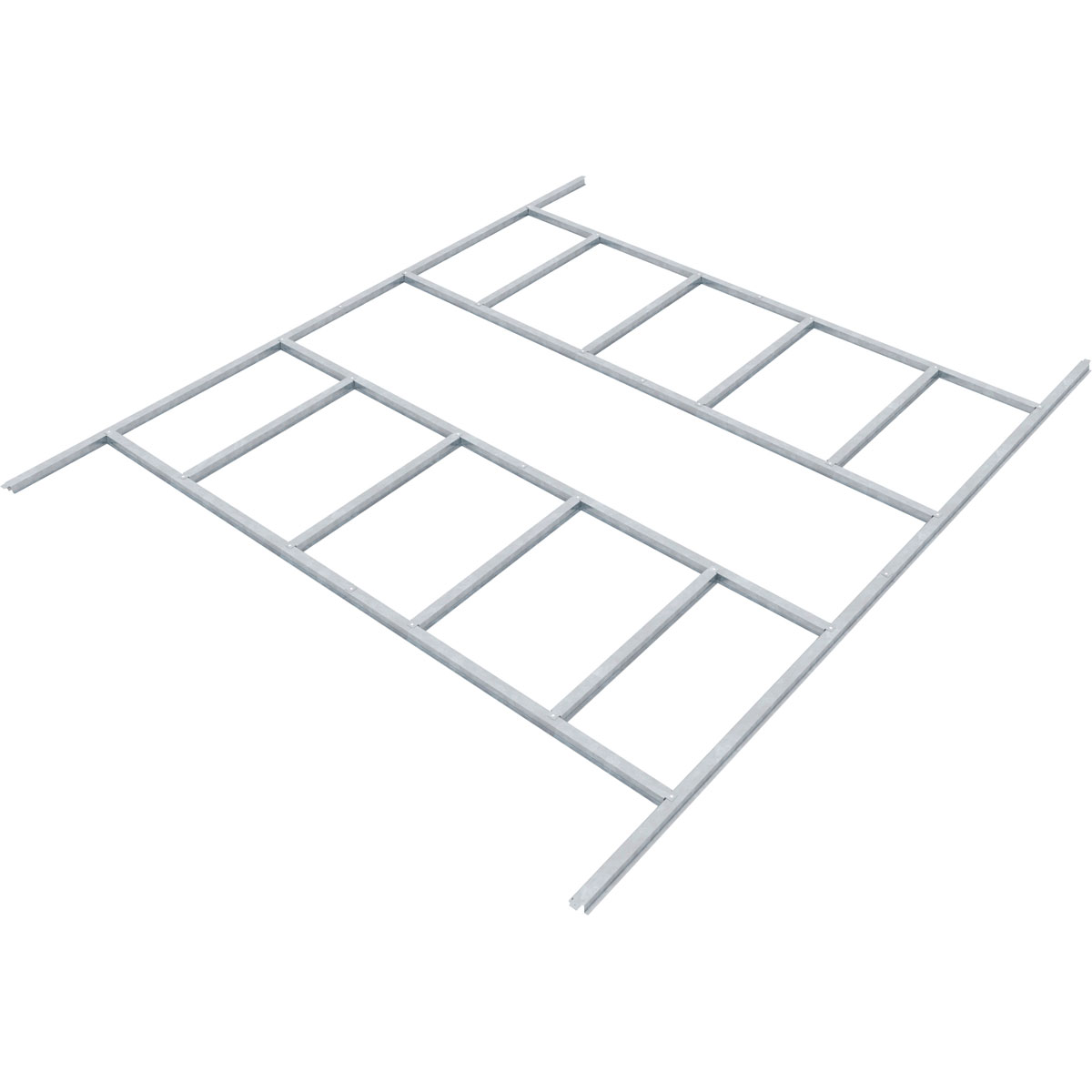 Pergart Bodenfundament „Frankfurt II“, 266x309cm, silber