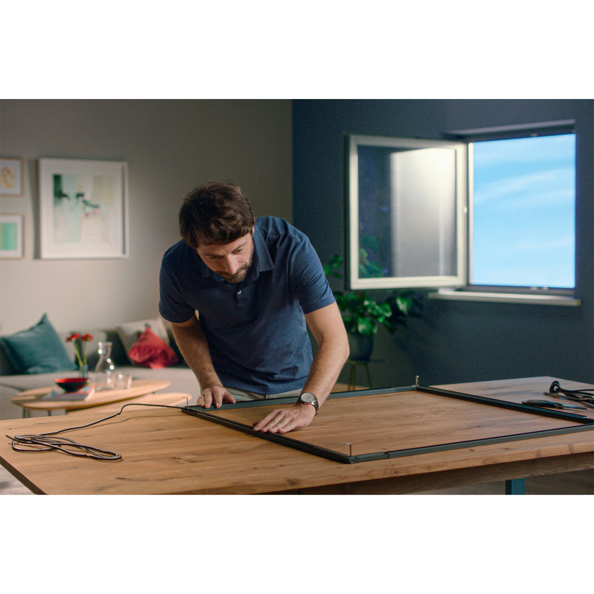 Tesa Insektenschutzfenster FALT weiß stufenlos verstellbar Bild 4