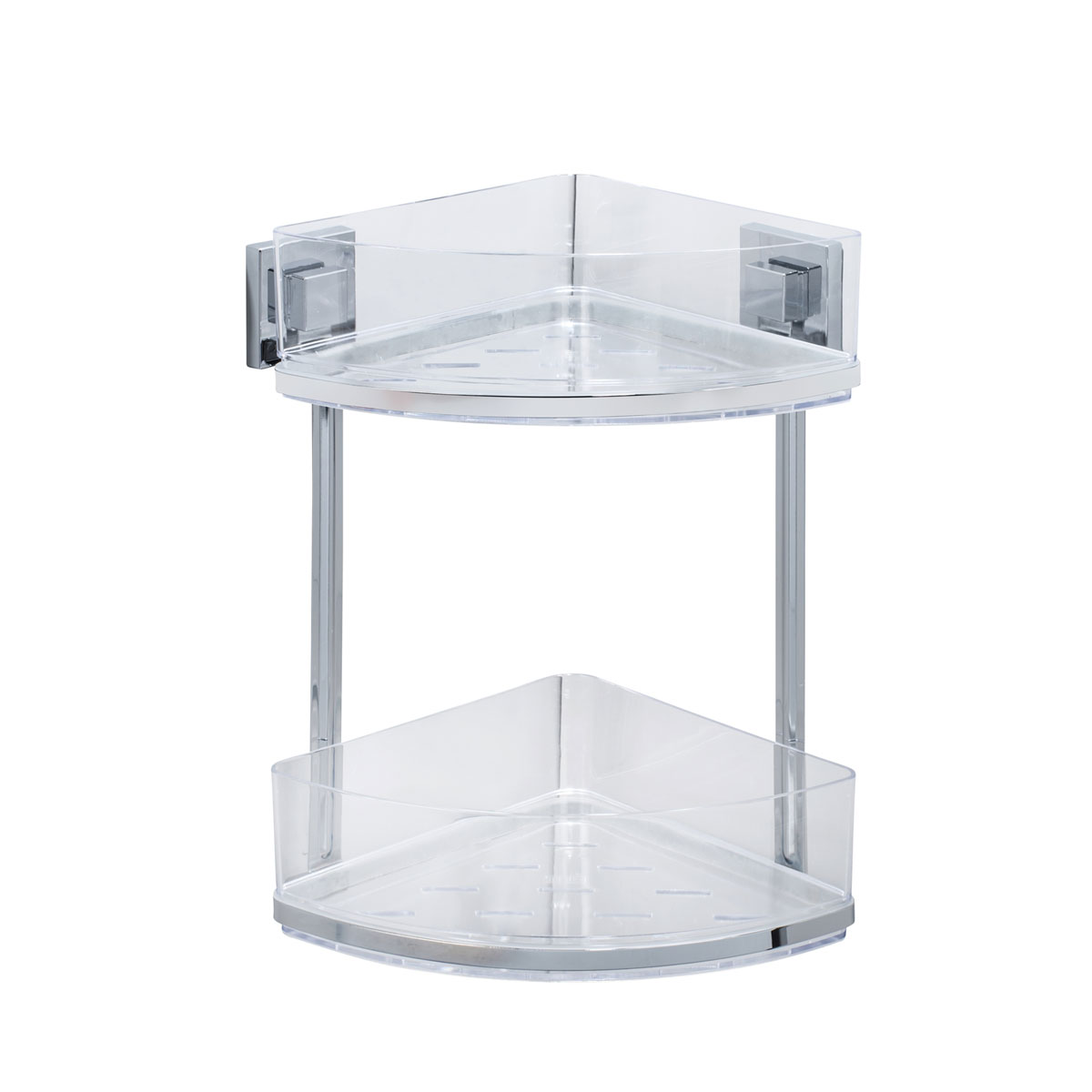Wenko Vacuum-Loc Eckregal Quadro 2 Etagen
