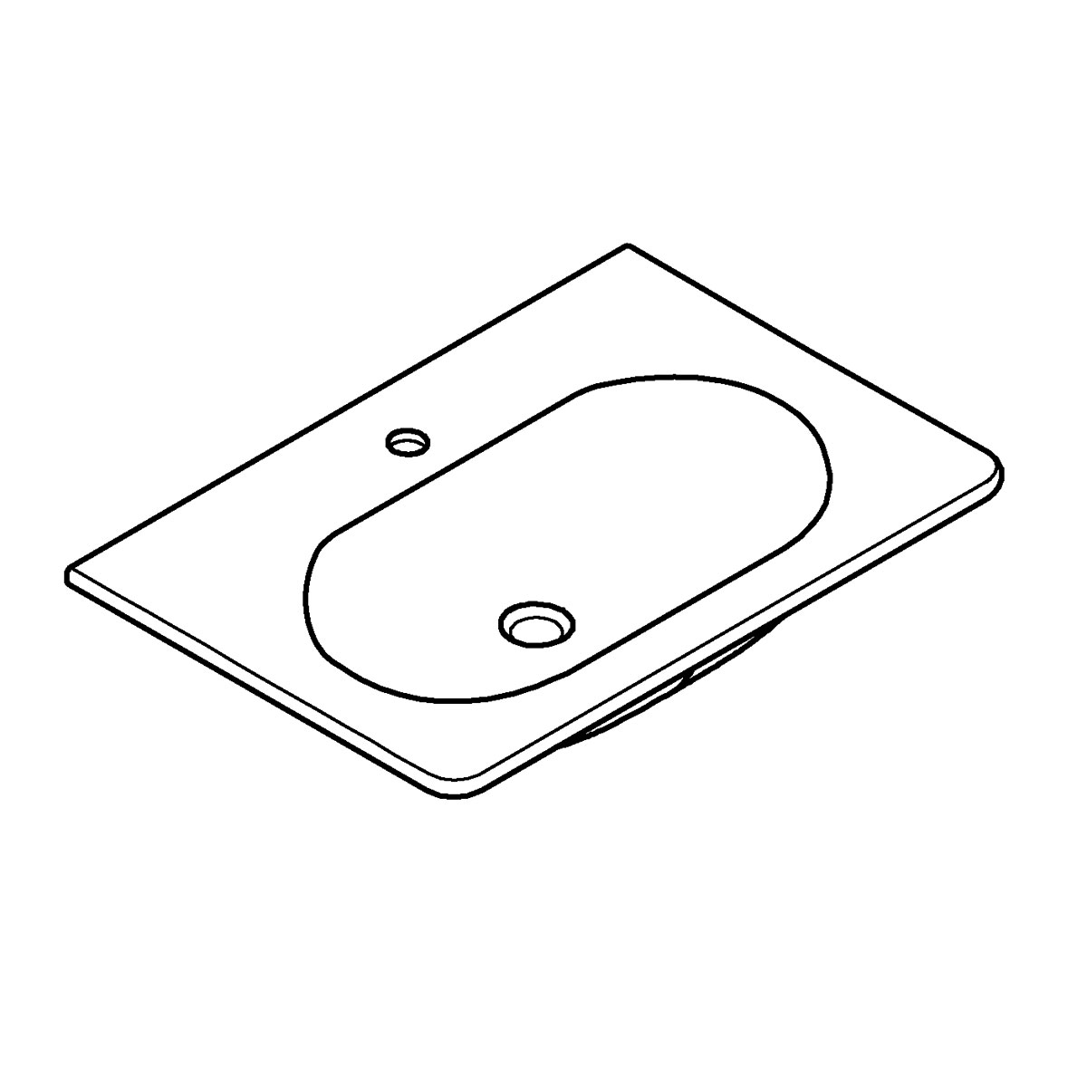 Grohe Waschtisch Essence alpinweiß 70 x 16,5 x 48,5 cm Bild 5