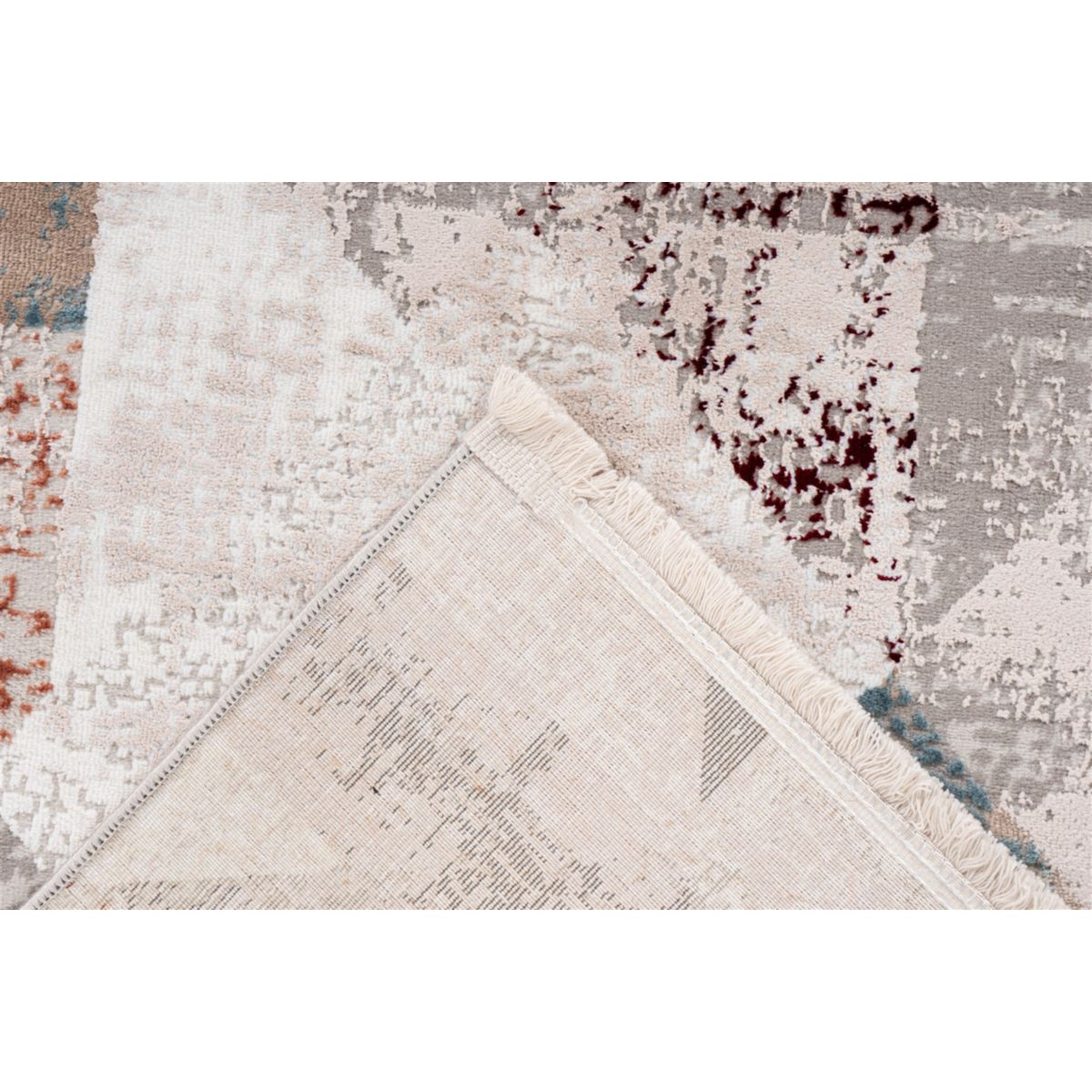 Akropolis 225 Grau / Lachsrosa 120cm x 180cm Bild 4