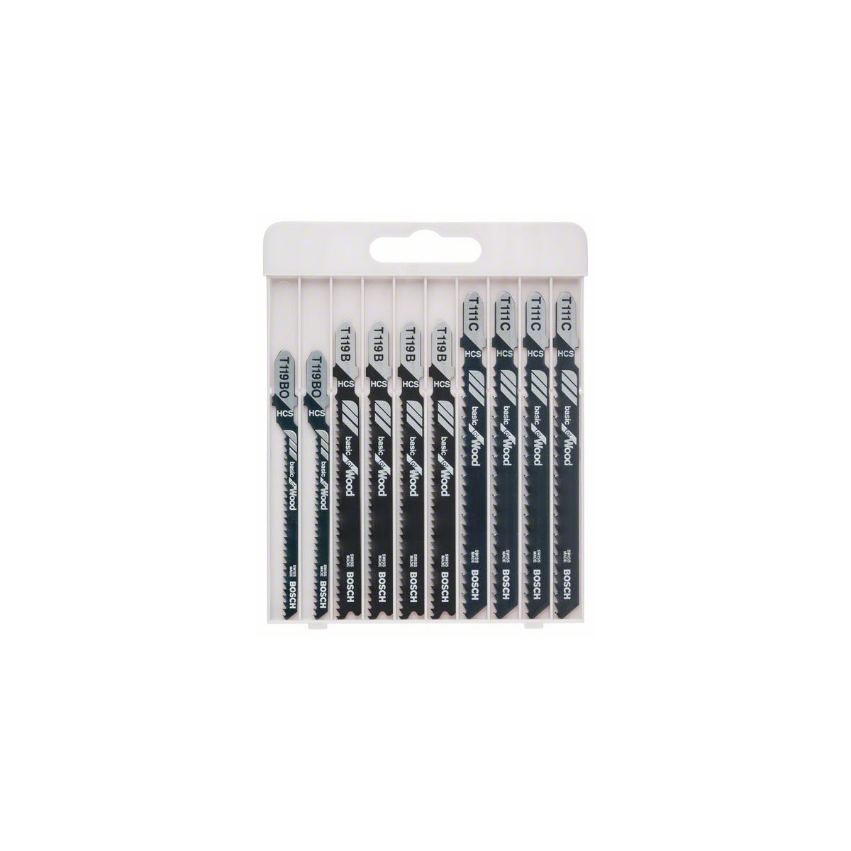 Bosch Professional  10 teilig Stichsägeblatt-Set Basic for Wood