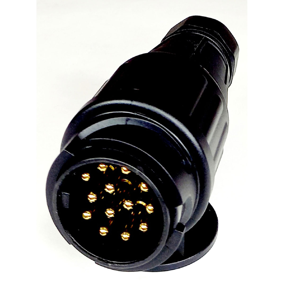 Unitec Anhänger-Stecker schwarz 12 x 6 x 4 cm 13-polig Bild 1