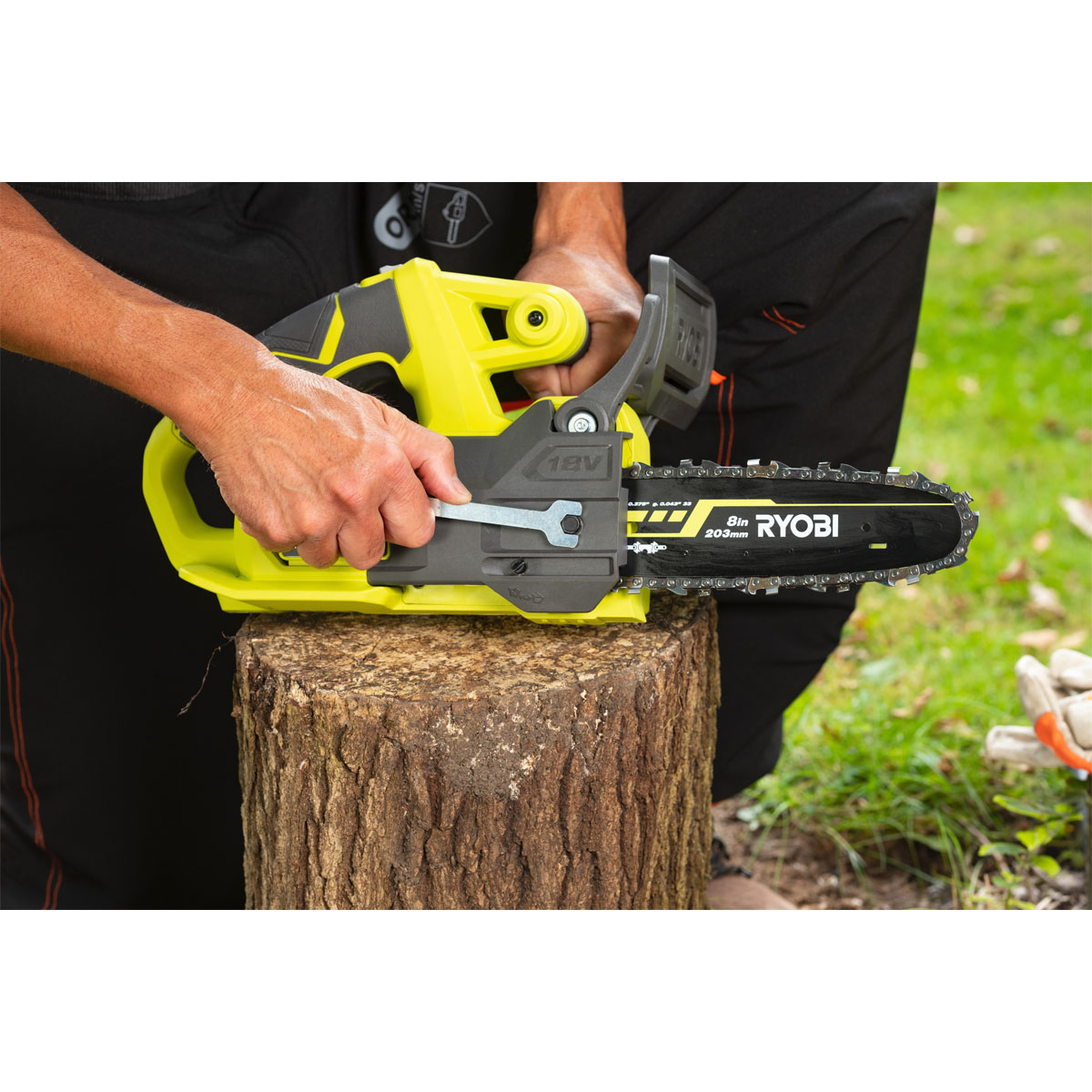 Ryobi  Akku-Kettensäge RY18CS20A-0 Schwertlänge 20 cm Bild 12
