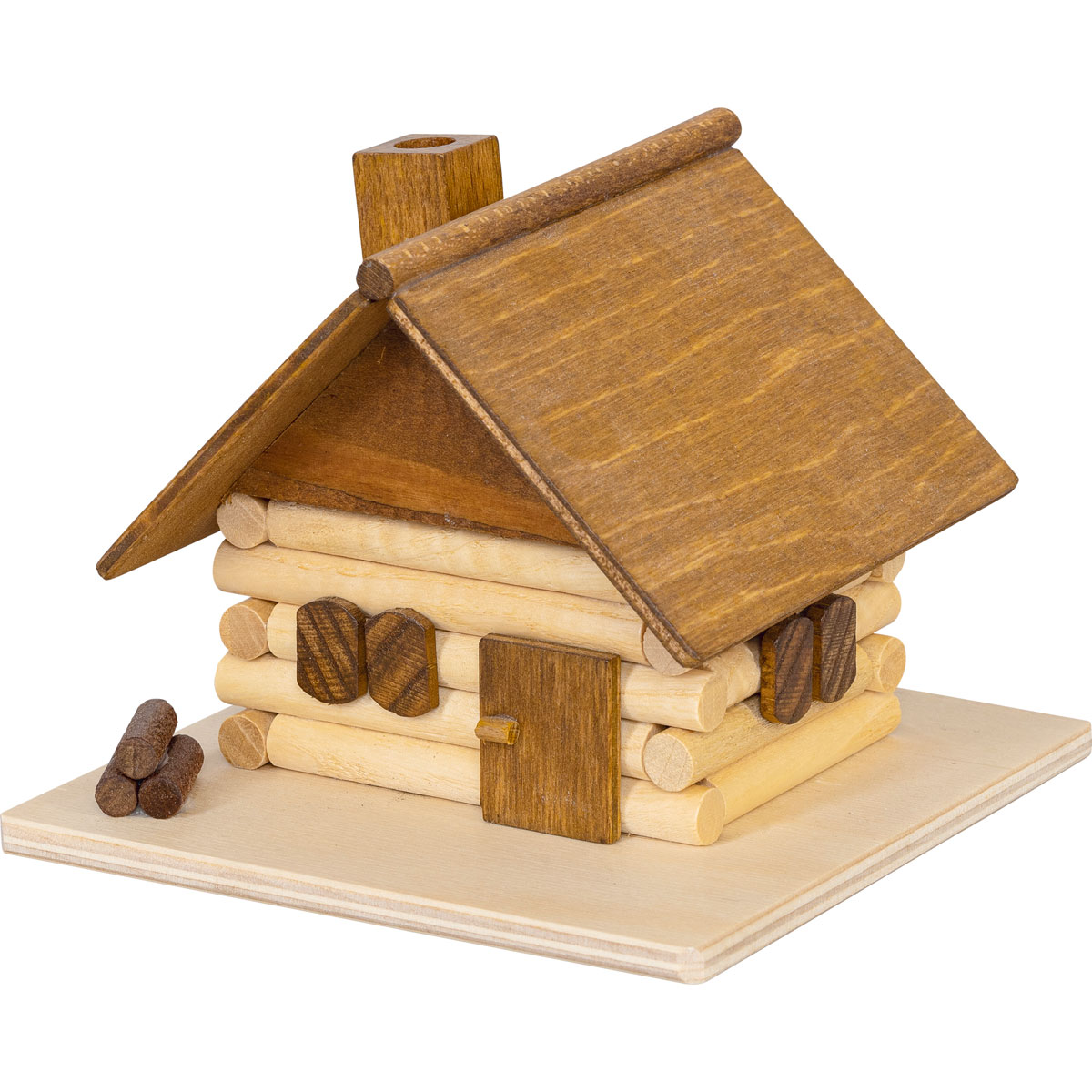 Räucherhaus Waldhütte 11,5 x 8,5 x 11,5 cm