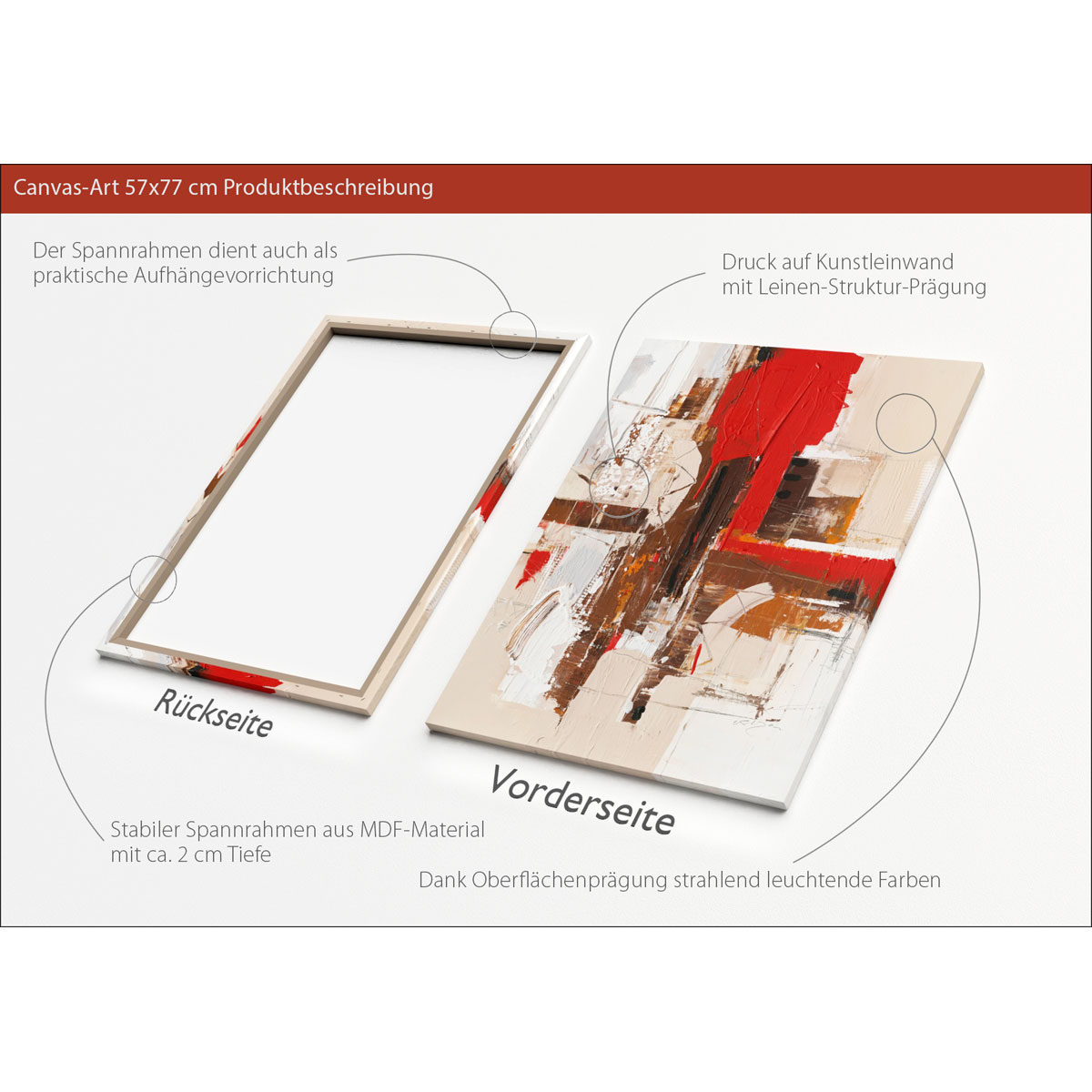 Canvas-Art TS063F5 60 x 80 Bild 3