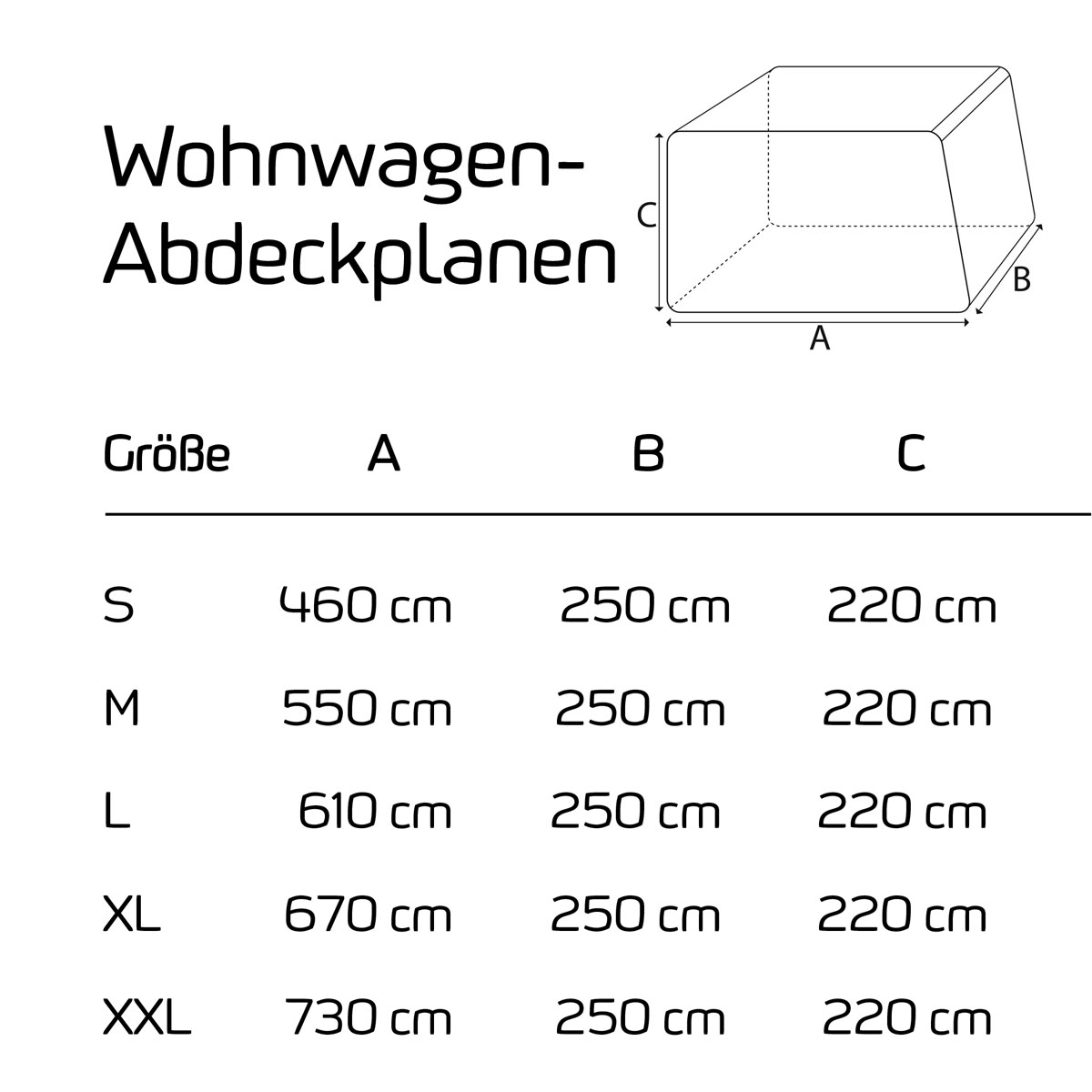 GreenYard Wohnwagen Abdeckplane mit Reflektoren Größe XL 670 x 250 x 220 cm Bild 6