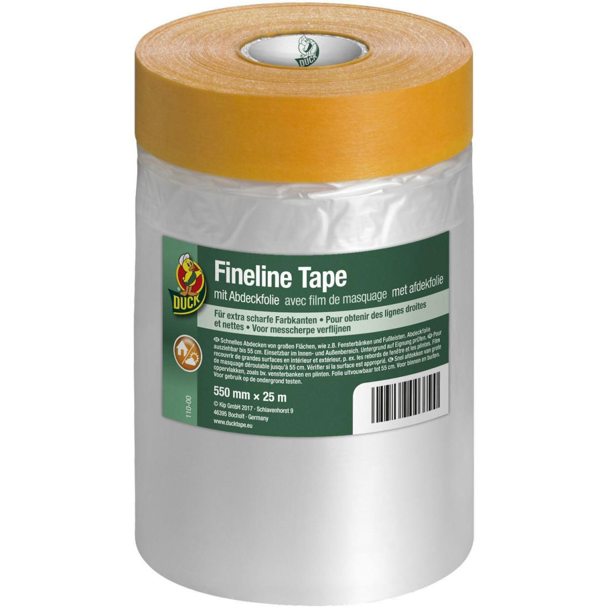 Duck Fineline Tape mit Abdeckfolie 550 mm x 25 m