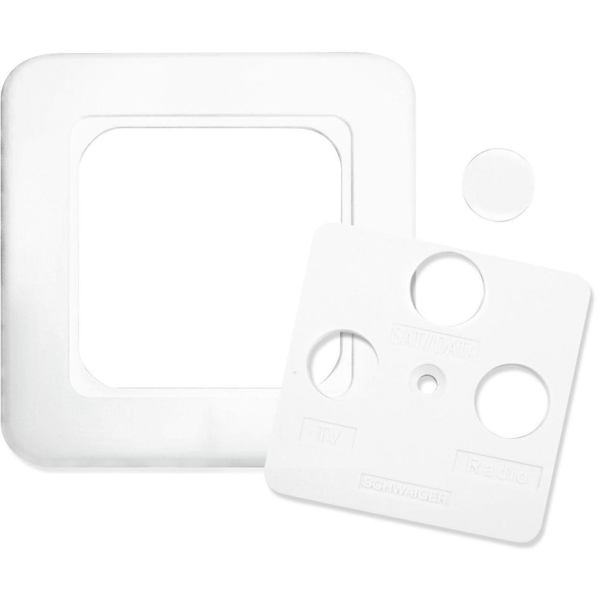 Schwaiger SAT/Antennen-Abdeckrahmen und -einsatz weiß