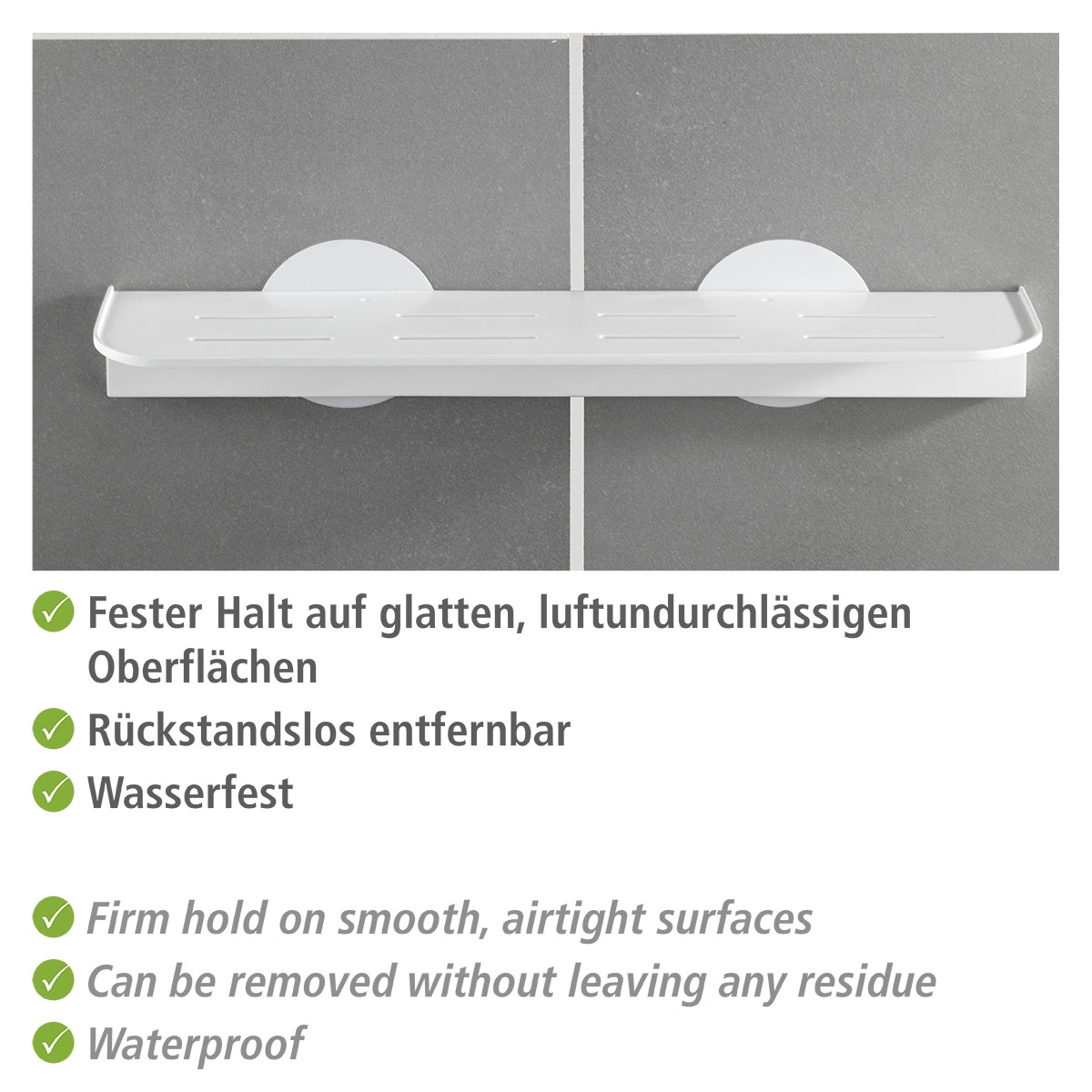 Wenko Static-Loc Maxiablage Osimo weiß Bild 4