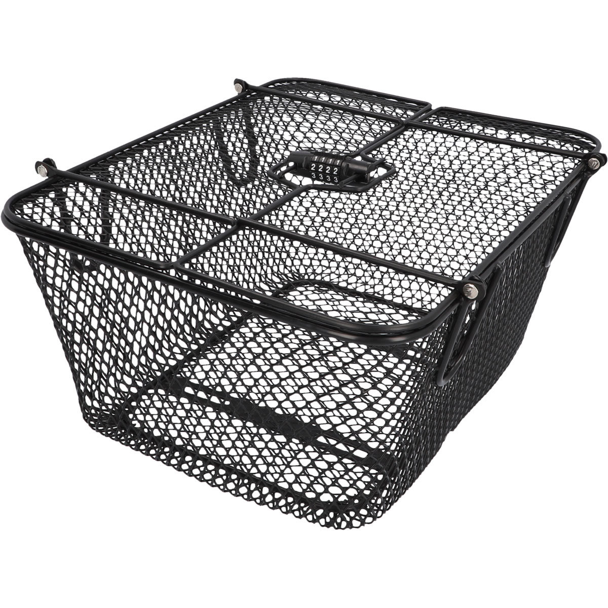 Fischer  Fahrrad Gepäckträgerkorb PLUS Safe engmaschig schwarz