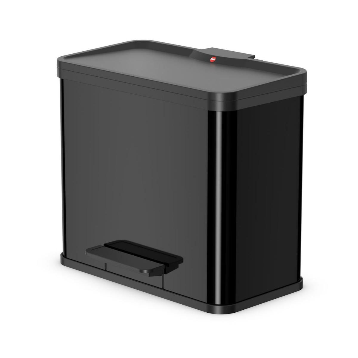 Hailo Trenn-Mülleimer Oeko Duo Plus L 17+9 L schwarz Bild 1