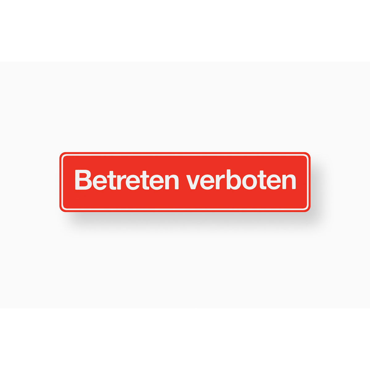 Metafranc Verbotsschild Betreten verboten Kunststoff gelb