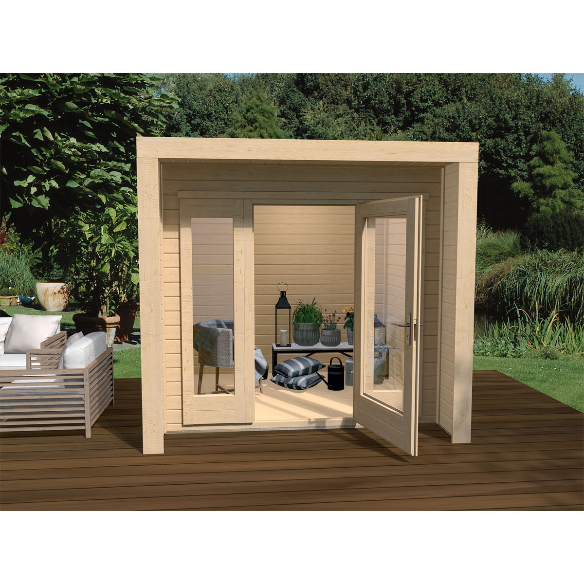 Weka Designhaus 263 Größe 1 235 x 241 cm beige Bild 1