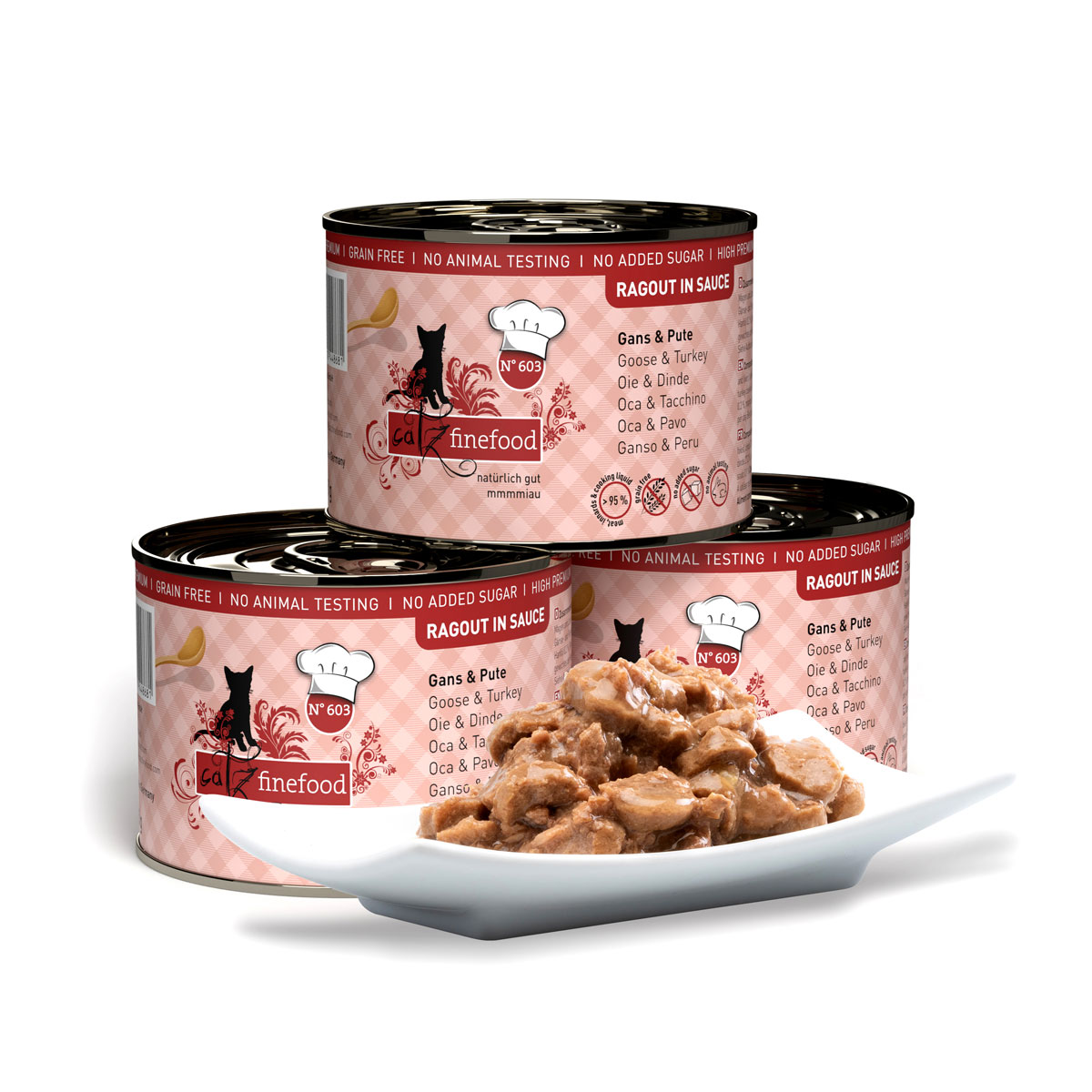 Catz finefood Nassfutter Ragout Gans und Pute 180 g Bild 4