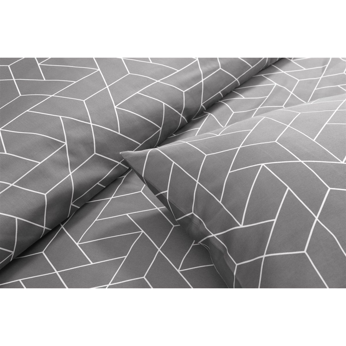 Bettwäsche Florence 125-FR Grau 140cm x 200cm / 65cm x 65cm Bild 6