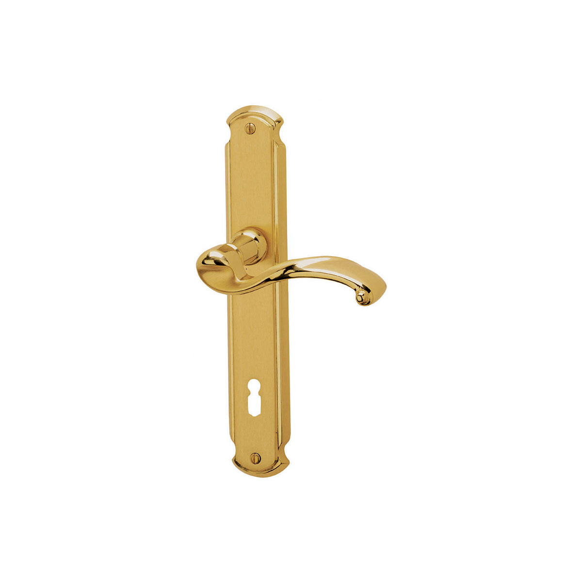 Alpertec Langschildgarnitur Bianca-LS poliert/satiniert