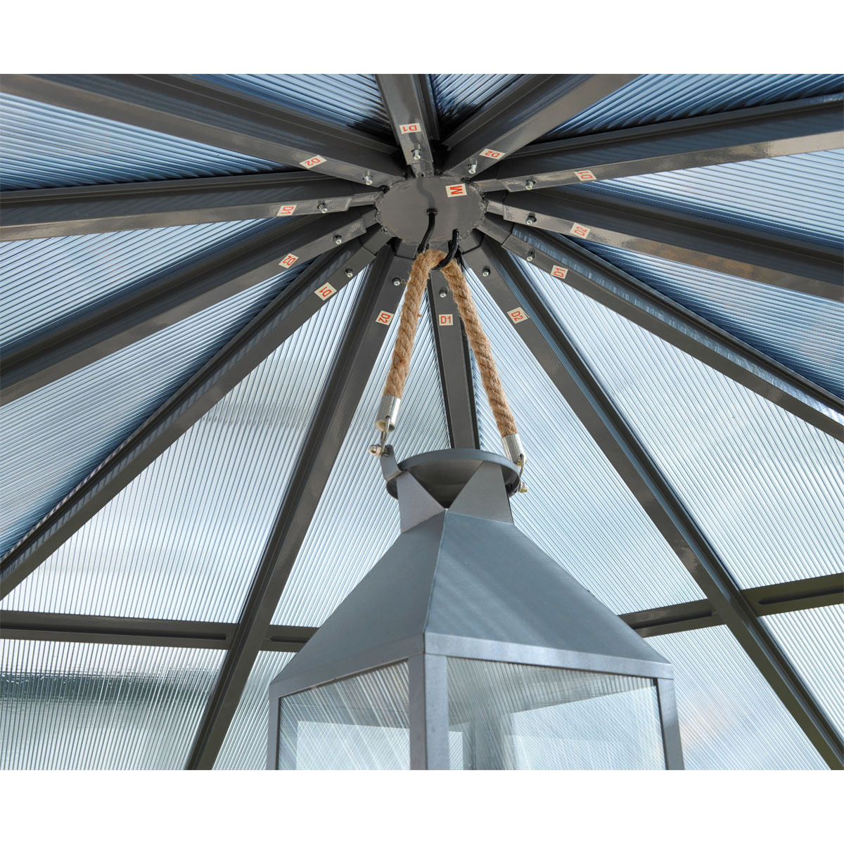 Haveson 6-Eck-Pavillon RÜGEN 200 x 210 x 200 cm Bild 6