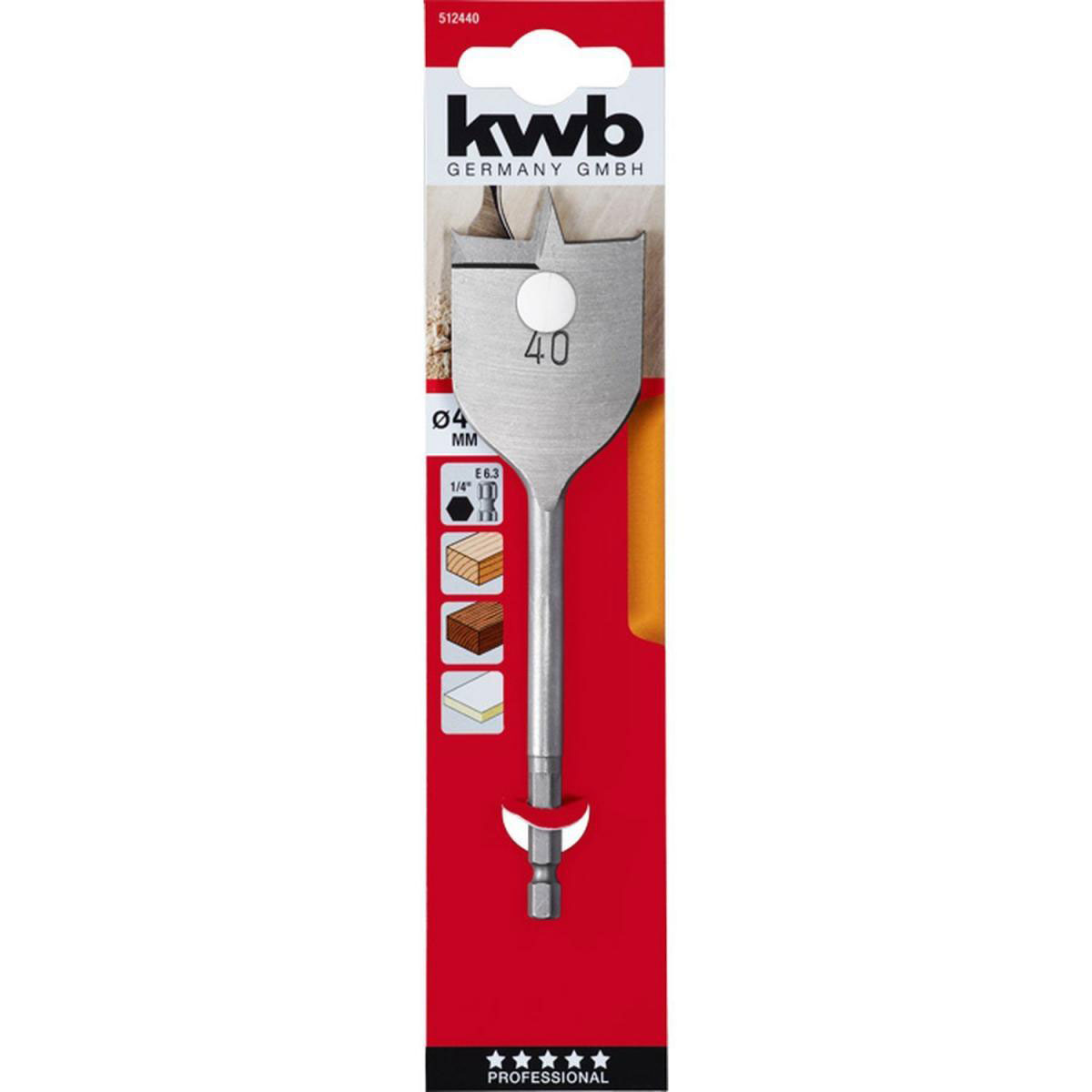 kwb  Flachfräsbohrer Durchmesser 40 mm Bild 2
