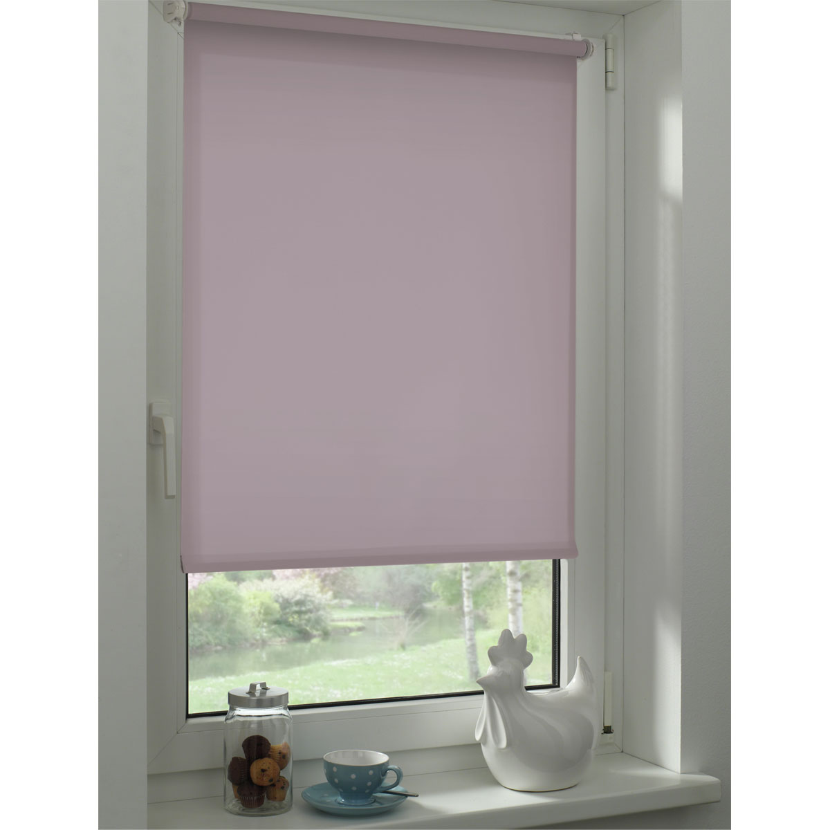 Gardinia Easyfix Rollo Uni 100 x 150 cm perlmuttrosa Bild 8