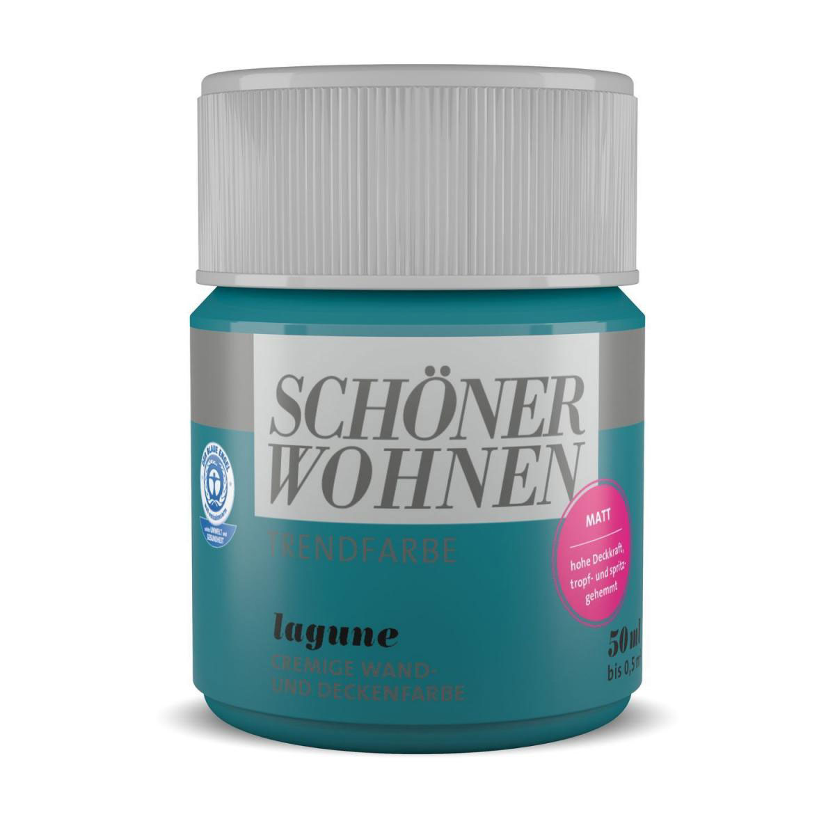 Schöner Wohnen Farbe Tester Trendfarbe matt 50 ml Lagune