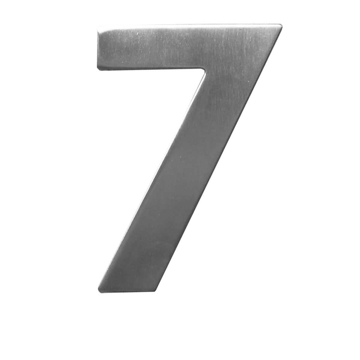 Alpertec Hausnummer 7 Edelstahl satiniert