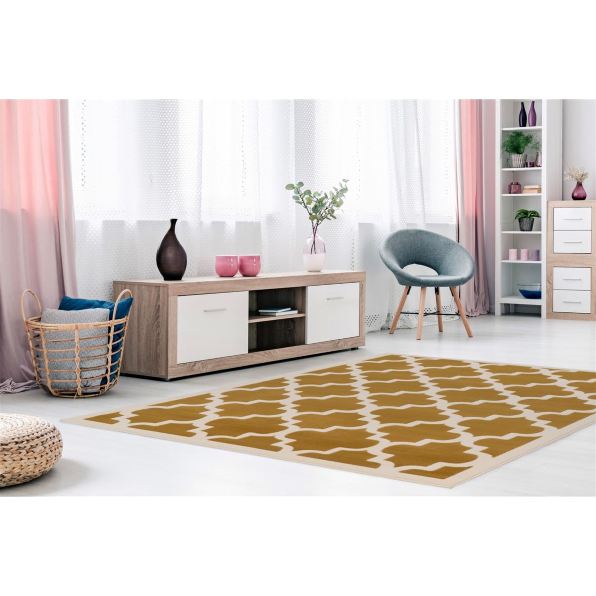 Manolya 2097 Gold / Elfenbein 80cm x 150cm Bild 2