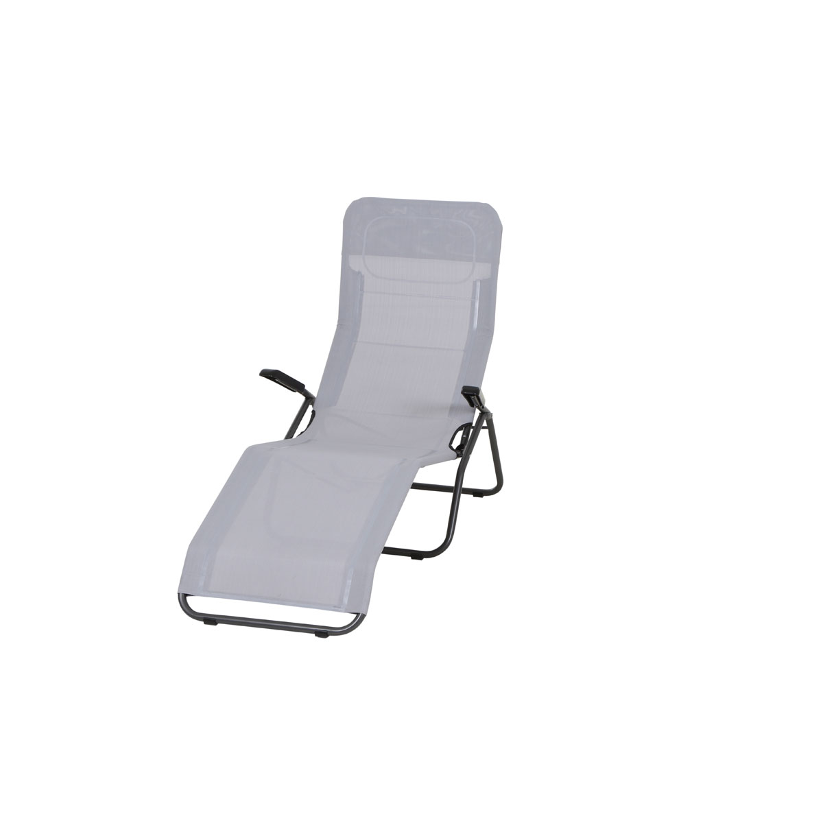 Kippliege Anco 144 x 72,5 x 103,5 cm 1-fach verstellbar anthrazit/grau Bild 1